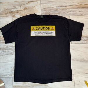 Hanes “Caution: May Start Talking About Cars” Graphic Tee - XL